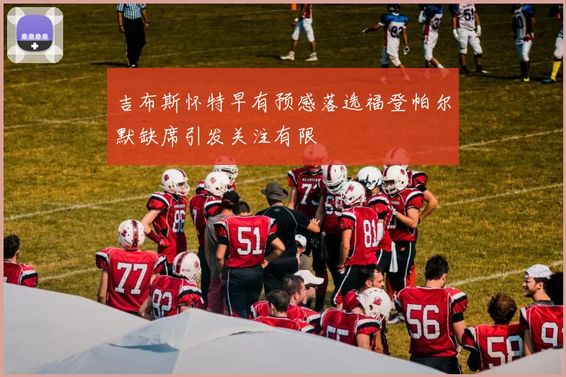 吉布斯怀特早有预感落选福登帕尔默缺席引发关注有限
